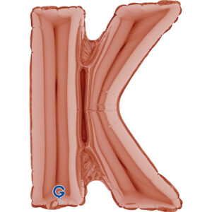 Letter K Rose Gold 14inc