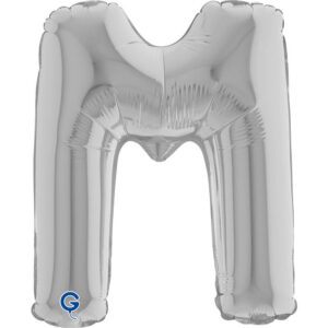 Letter M Silver 14inc