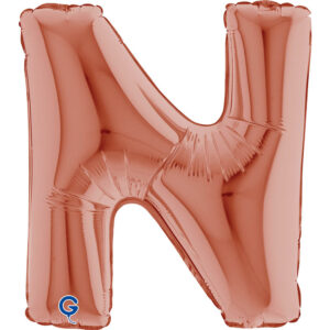 Letter N Rose Gold 14inc