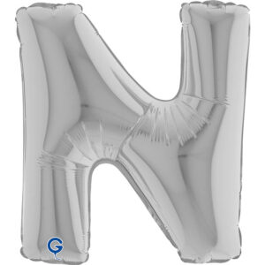 Letter N Silver 14inc