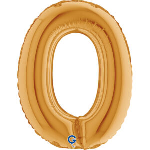 Letter O Gold 14inc