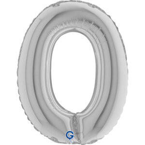 Letter O Silver 14inc