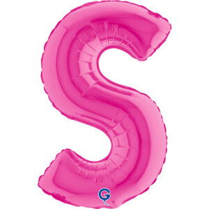 Letter S Fuxia 14inc