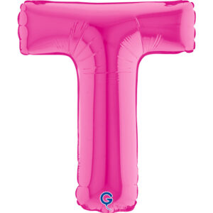Letter T Fuxia 14inc