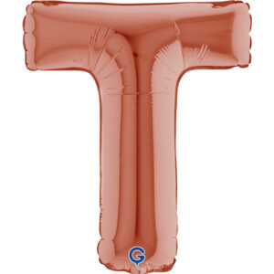 Letter T Rose Gold 14inc