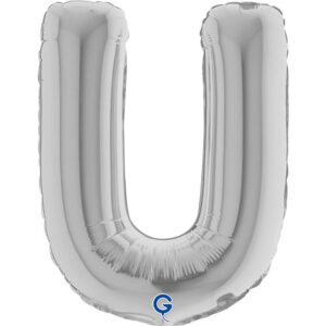 Letter U Silver 14inc