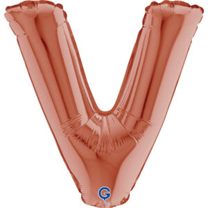 Letter V Rose Gold 14inc