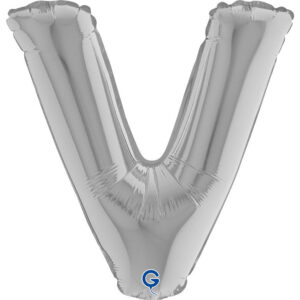 Letter V Silver 14inc