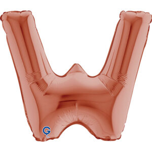 Letter W Rose Gold 14inc