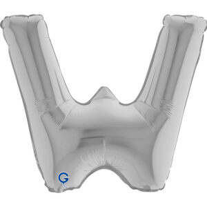Letter W Silver 14inc