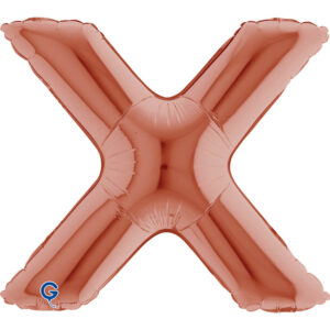 Letter X Rose Gold 14inc