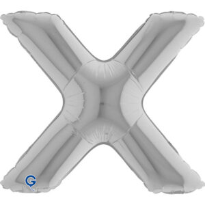 Letter X Silver 14inc
