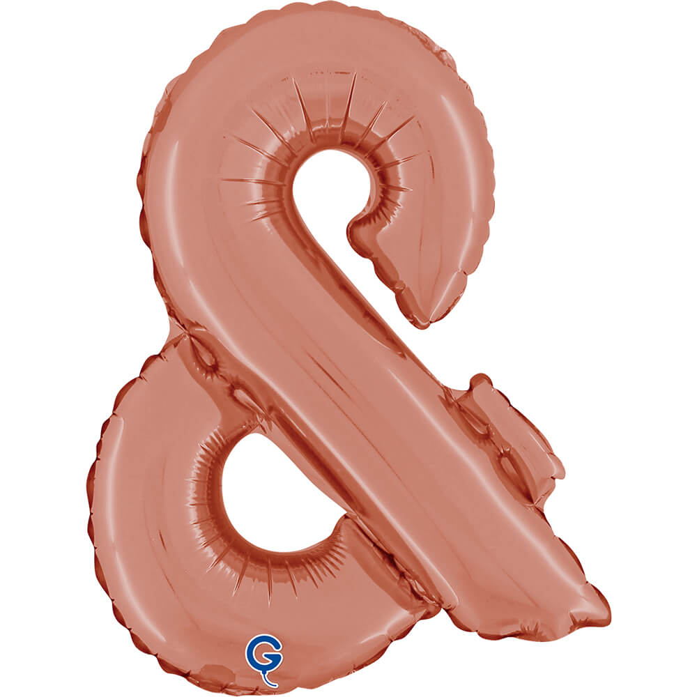 Symbol Ampersand Rosé Goud 36cm