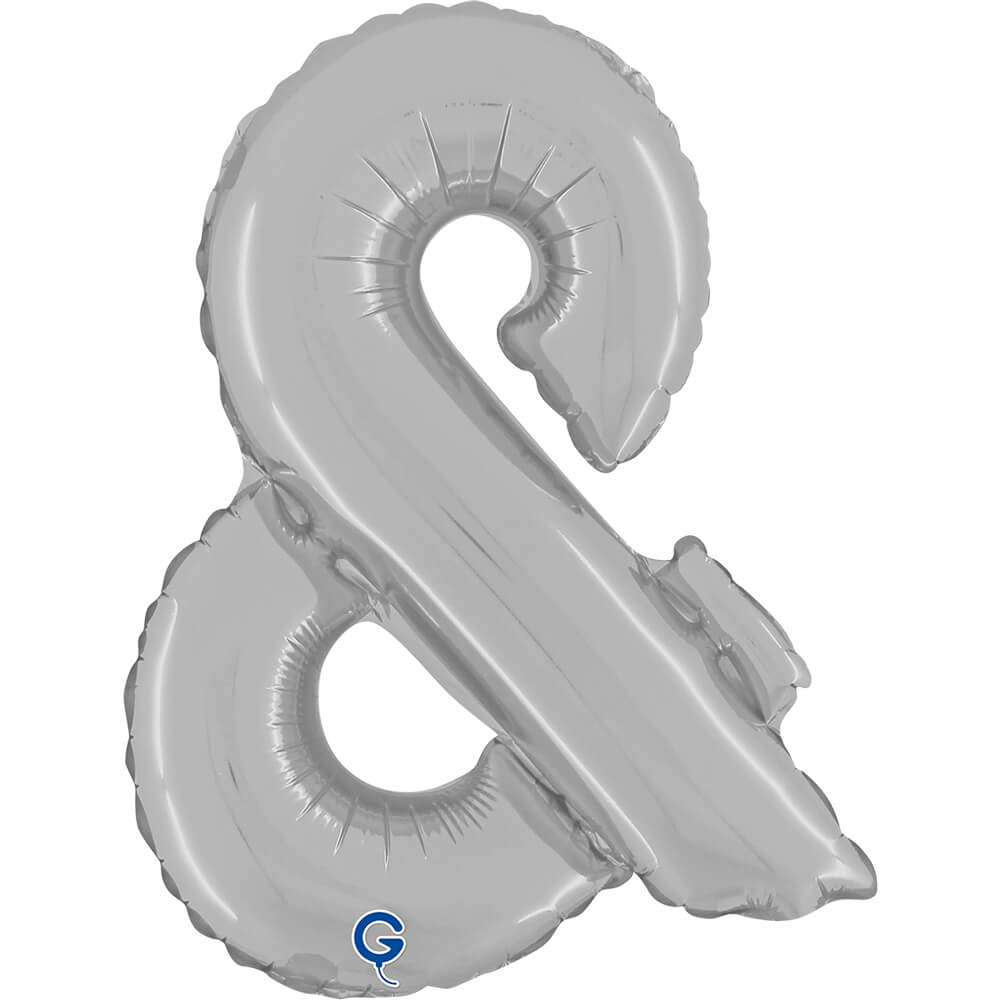 Symbol Ampersand Zilver 36cm