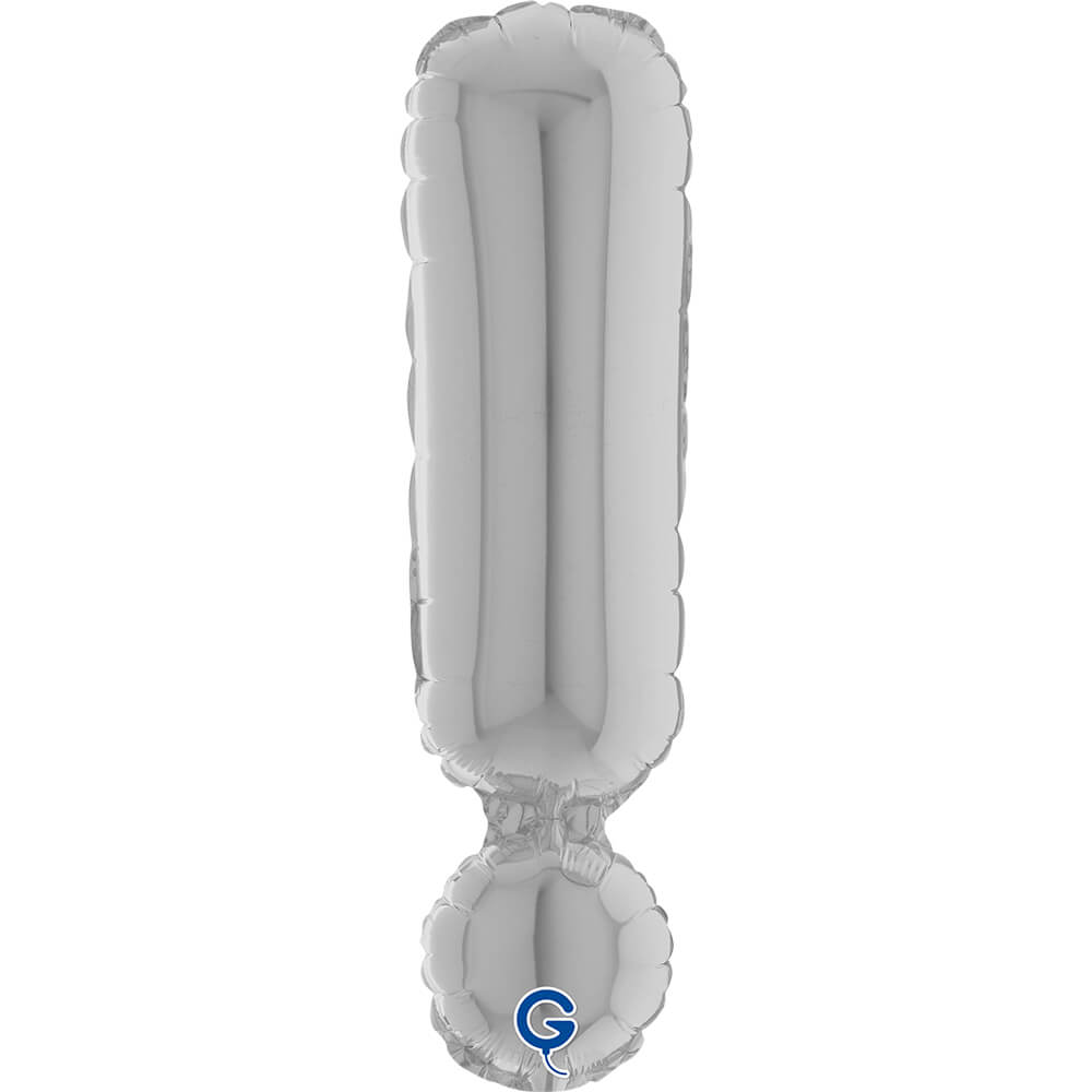 Symbol Exclamation Point Zilver 36cm