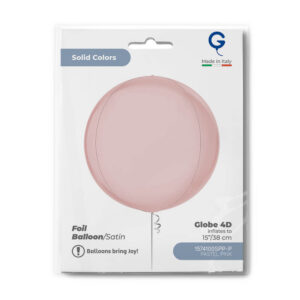Globe 15inc Satin Pastel Pink 4D