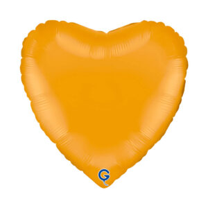 Heart 18inc Matte Mustard