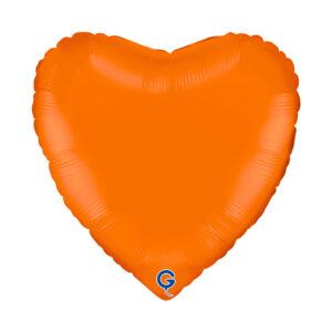 Heart 18inc Matte Orange
