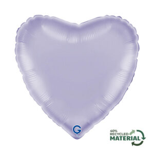 Heart 18inc Satin Lilac