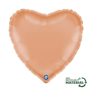 Heart 18inc Satin Peach