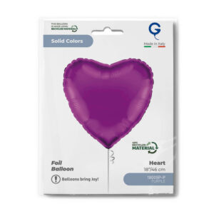 Heart 18inc Purple