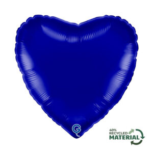 Heart 18inc Blue Capri