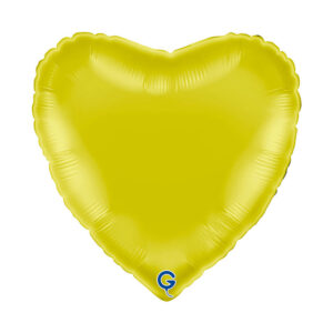 Heart 18inc Yellow