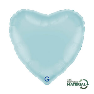 Heart 18inc Pastel Blue