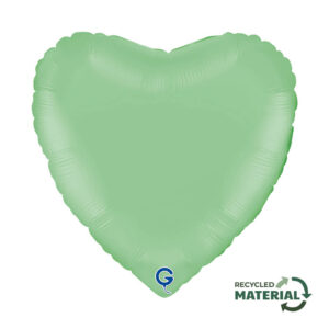 Heart 18inc Matte Green