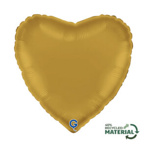 Heart 18inc Satin Gold