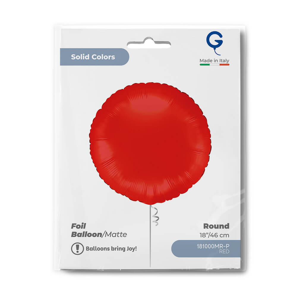 Rond 45cm Matte Rood - Afbeelding 2