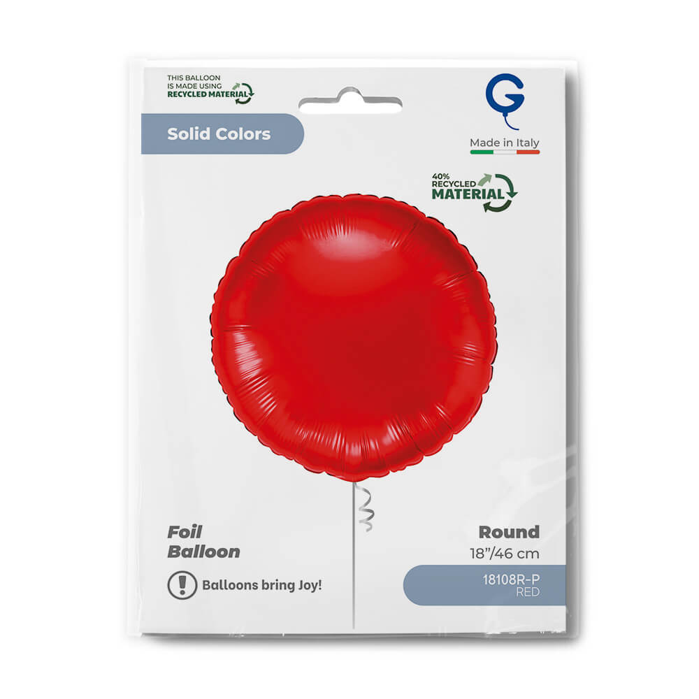 Rond 45cm Rood - Afbeelding 2