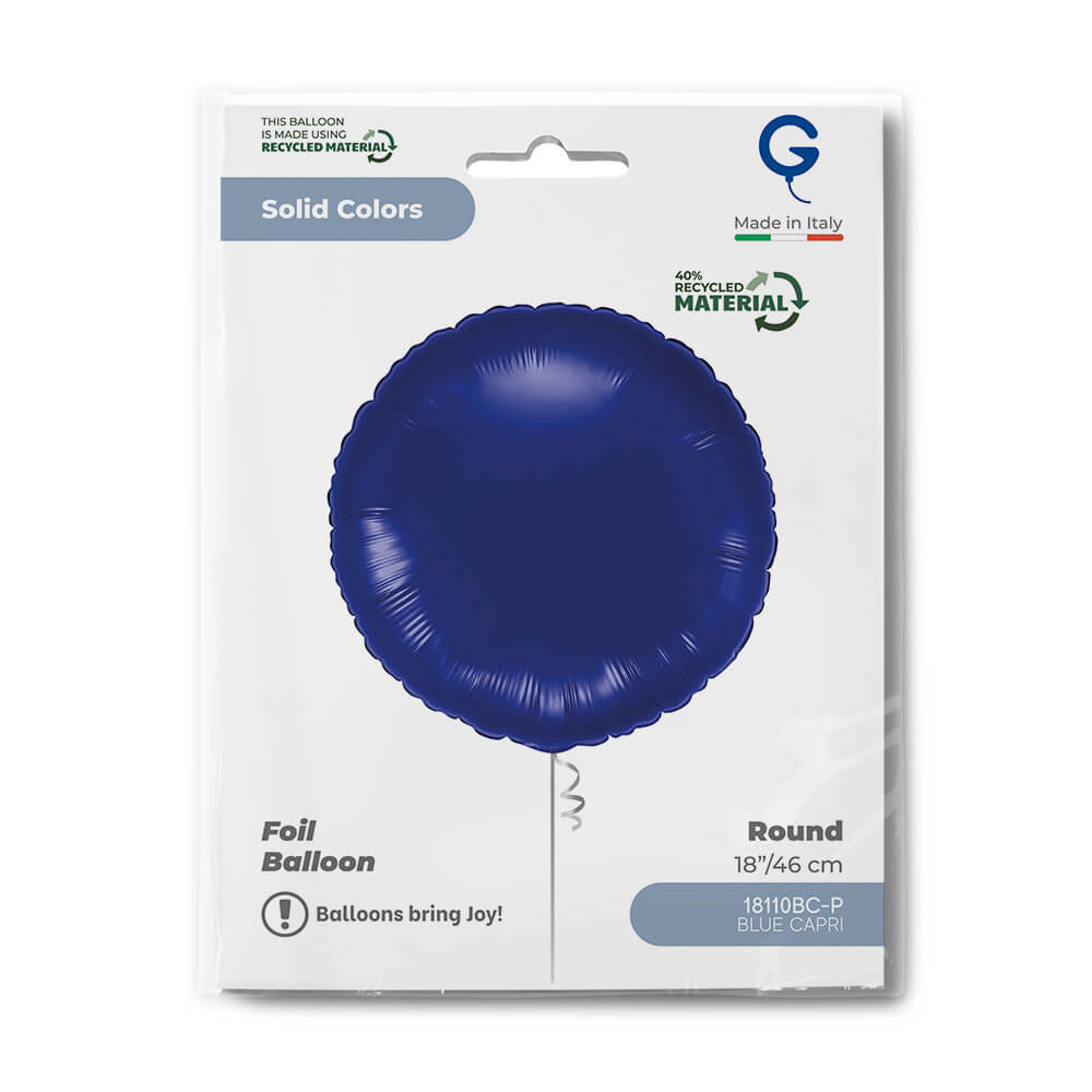 Rond 45cm Blauw Capri - Afbeelding 2