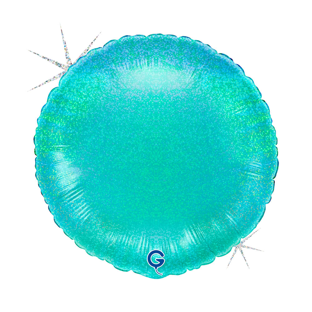 Rond 45cm Glitter Holografisch Tiffany