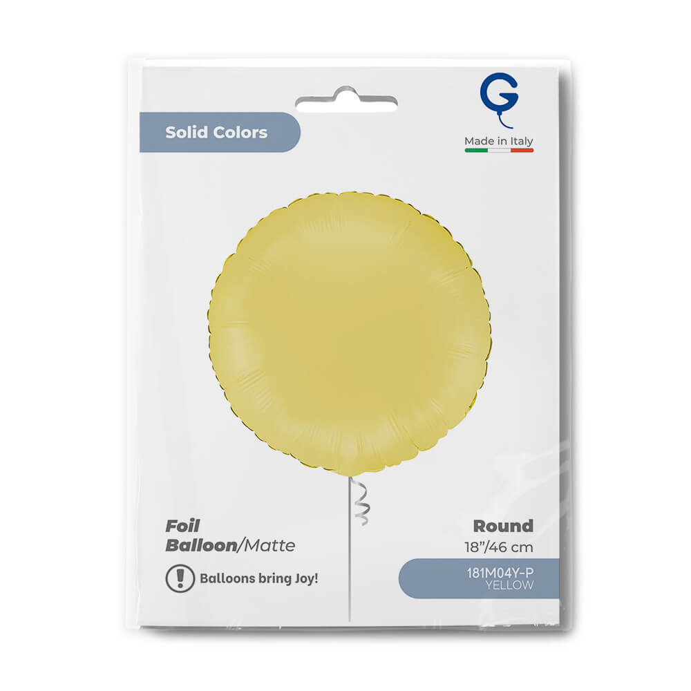 Rond 45cm Matte Geel - Afbeelding 2