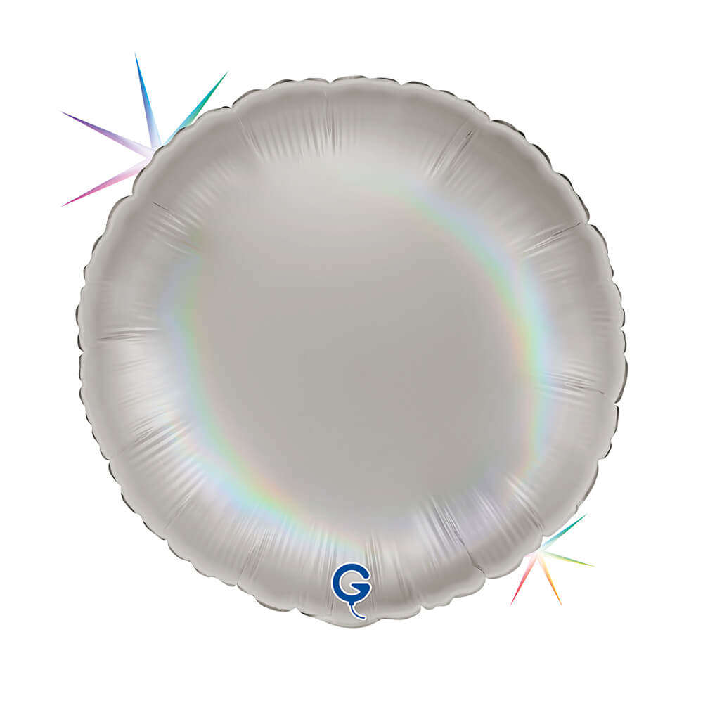 Rond 45cm Regenboog Holografisch Platinum Pure