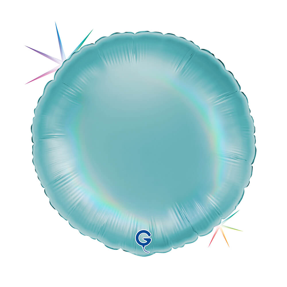 Rond 45cm Regenboog Holografisch Platinum Tenerife Sea