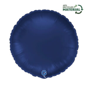 Round 18inc Satin Blue Navy
