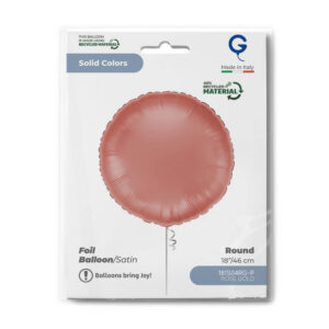 Round 18inc Satin Rose Gold