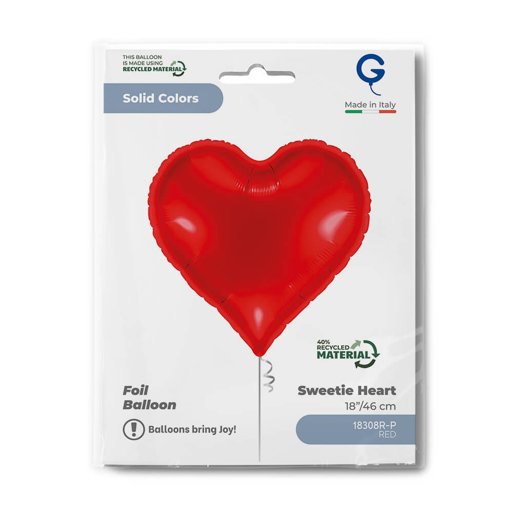 Sweetie Hart 45cm Rood - Afbeelding 2