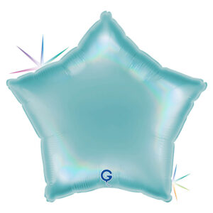 Star 18inc Rainbow Holographic Platinum Tenerife Sea