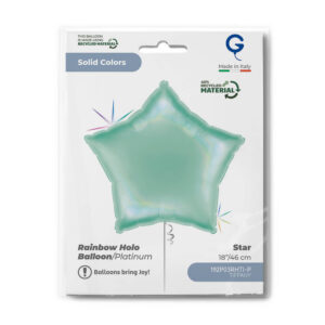 Star 18inc Rainbow Holographic Platinum Tiffany