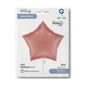 Star 18inc Satin Rose Gold