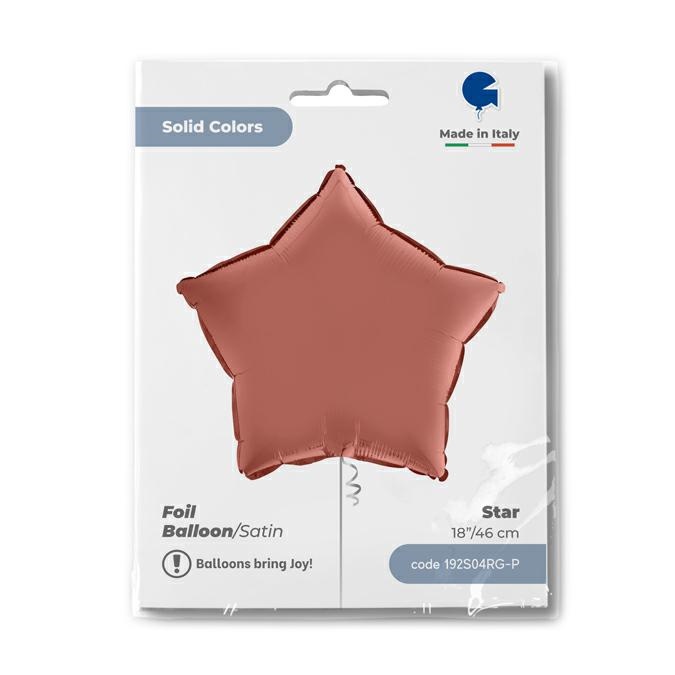 Ster 45cm Satin Rosé Goud