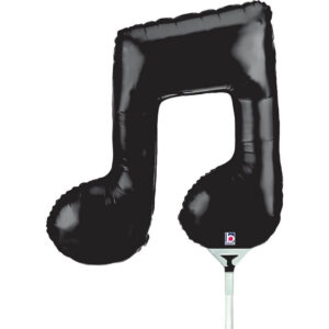 Music Note Double - Black mini