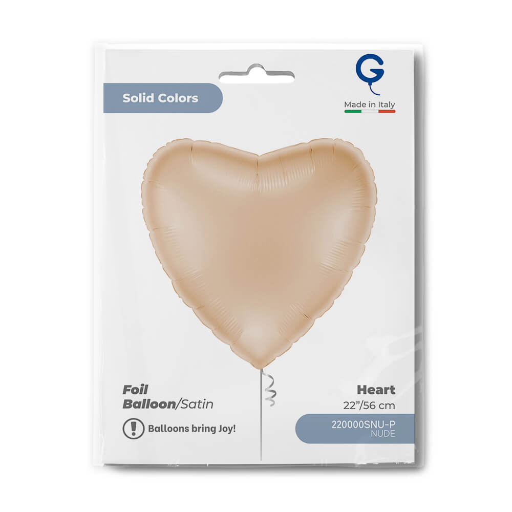 Hart 56cm Satin Nude - Afbeelding 2
