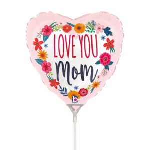 H09 Satin Love You Mom Blossoms