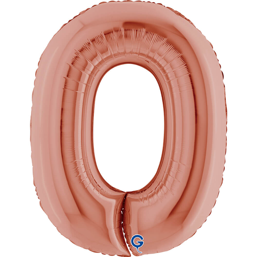 Cijfer 0 Rosé Goud 102cm