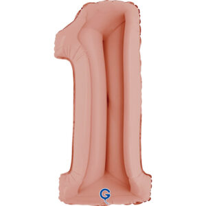 Number 1 Rose Gold 40inc