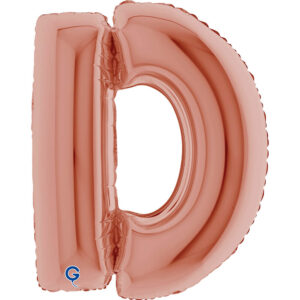 Letter D Rose Gold 40inc